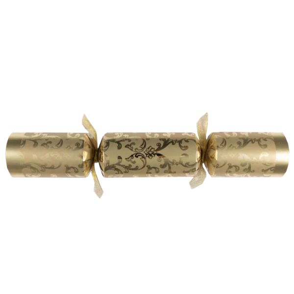 Christmas Crackers 14" Gold Damask Foil Board x 25