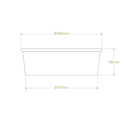 BioPak 500ml Kraft Salad BioBowl x 400