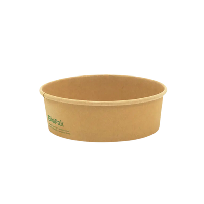 500ml Kraft Salad BioBowl - 400/Carton