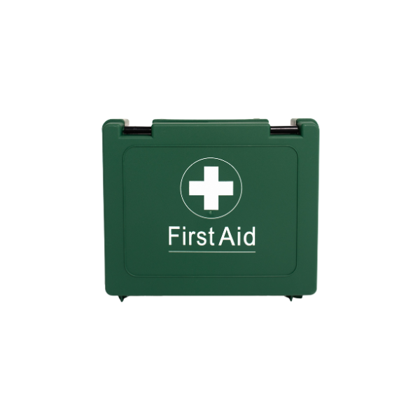 Blue Dot HSE standard first aid kit for 1–10 people supplied in workplace first aid box