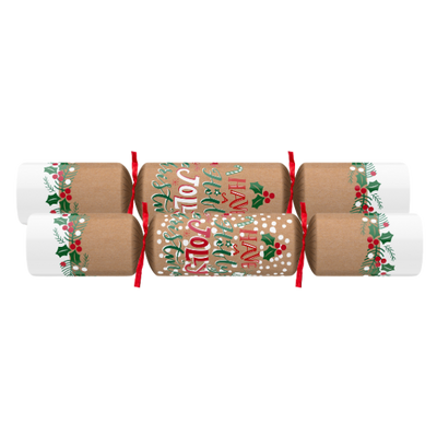 Christmas Crackers 10" Holly Jolly x 100