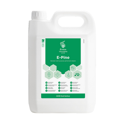 Evans E-Pine 5L Disinfectant - Concentrated General Purpose Cleaner and Deodoriser with Fresh Pine Fragrance. Effective Against Bacteria.