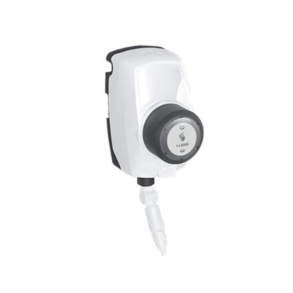 Evans Evo One Wall-Mounted Dosing System - Automatic Trigger Spray Bottle Filler for Super-Concentrated Chemicals. Ensures Precise Dilution Control.