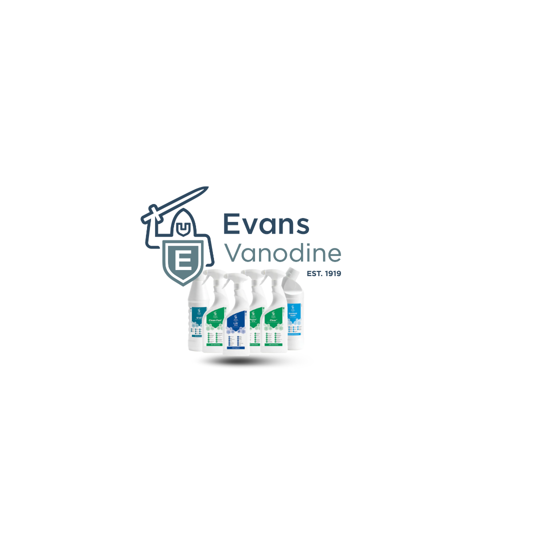 Evans Vanodine cleaning products range including professional chemicals and hygiene solutions supplied by Vertella