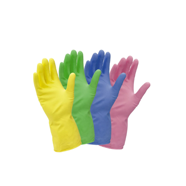 Household rubber cleaning gloves large pair for washing up and cleaning tasks