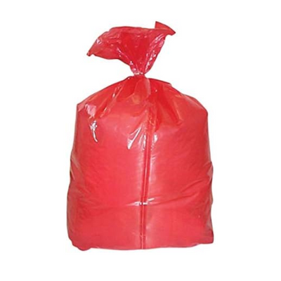 Safecare red soluble laundry sacks pack of 200 water soluble infection control laundry bags