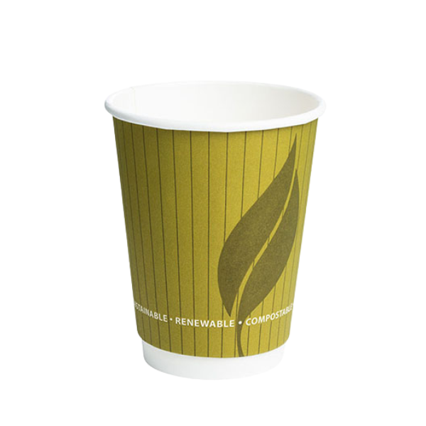 12oz Enviroware Double Wall Cup Leaf 2