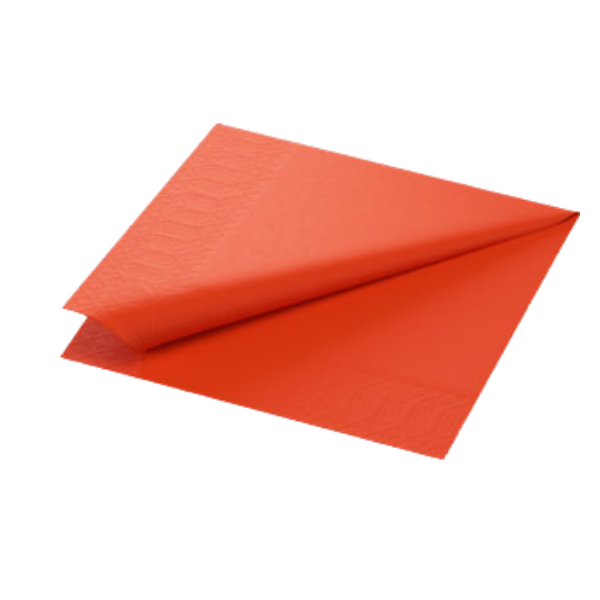 Duni Mandarin Orange Tissue Paper Napkin 40cm 2ply x 1250
