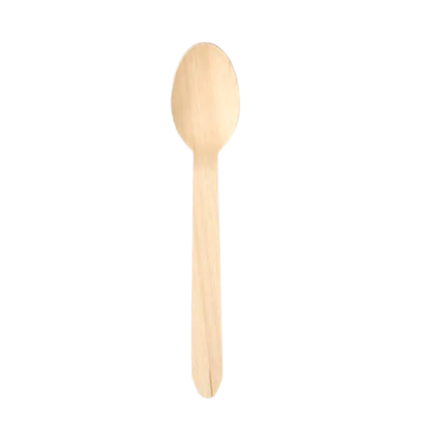 Compostable Disposable Wooden Dessert Spoon x 1000