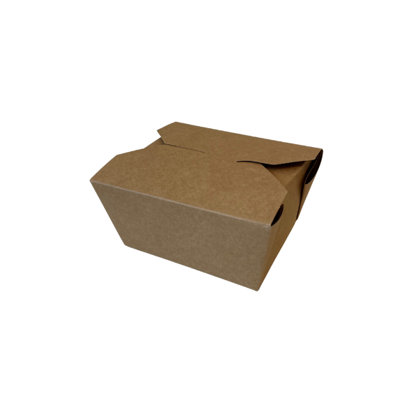 No.1 Brown Food Takeaway Compostable Boxes x 450