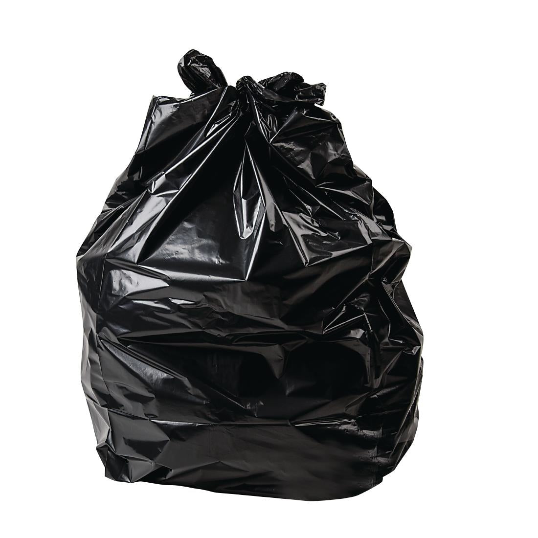 Large Heavy-Duty Black Bin Bags 18x29x39 (Pack of 200)