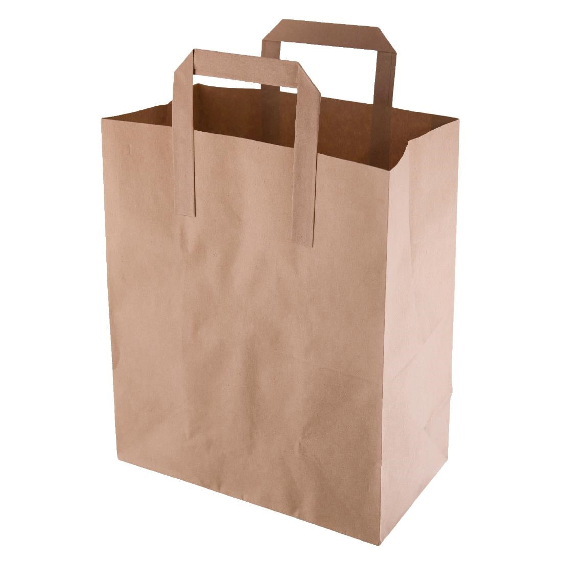 Recycled Brown Paper Carrier Bags Medium (Pack of 250)