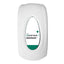 Evans Vanodine Evolve foam soap dispenser, available in 900ml bulk fill or 1L cartridge models, ultra-economical 0.6ml pump dose for high-traffic washrooms, supplied by Vertella Lancaster.