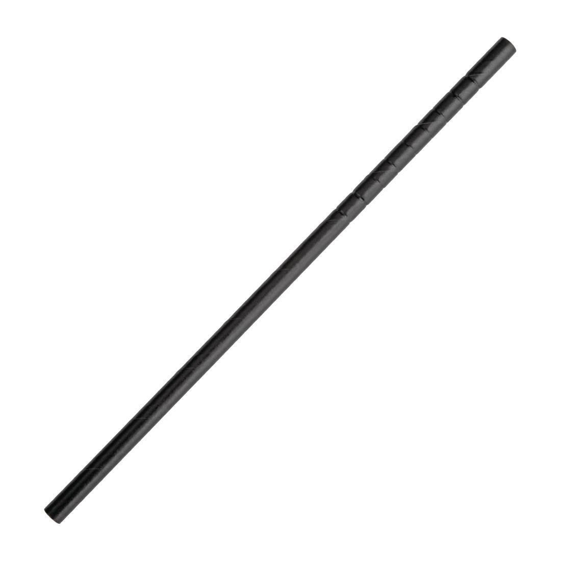 Compostable Paper Straws Black (Pack of 250)